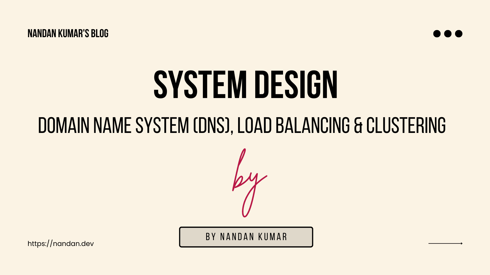 System Design: Domain Name System (DNS), Load Balancing & Clustering.