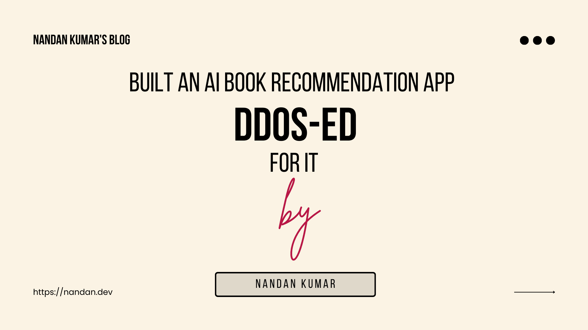 I built an AI Book Recommendation App and was DDOS-ed for it.